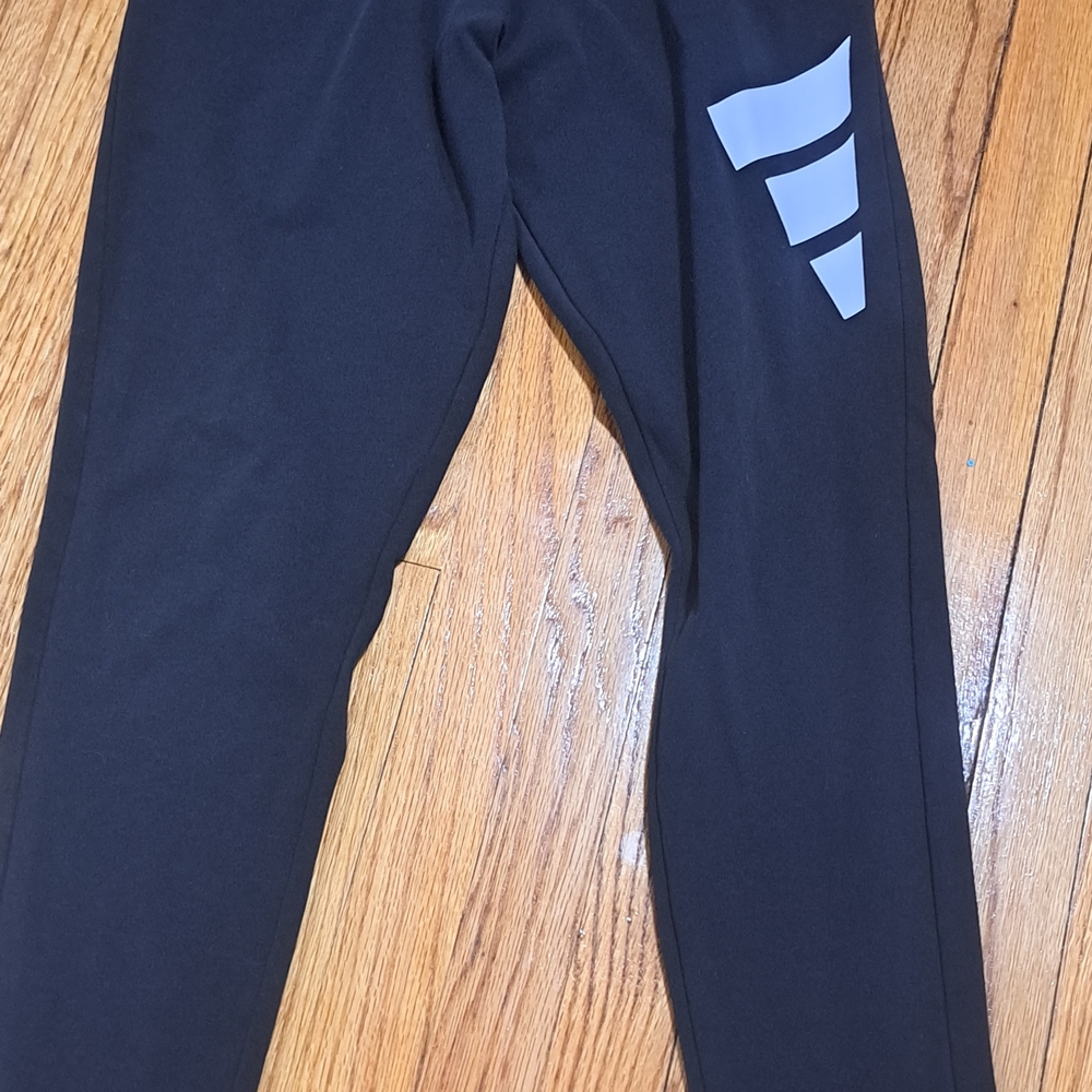 adidas Black Joggers with Gray Accents